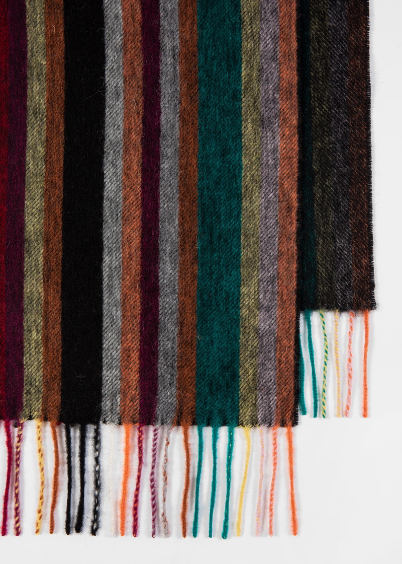 Paul Smith 'Signature Stripe' Cashmere-Blend Scarf outlook
