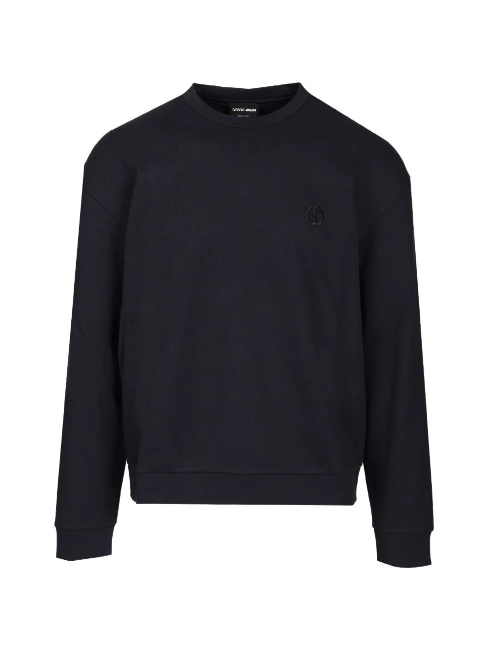 logo-embroidered crew-neck sweater - 1