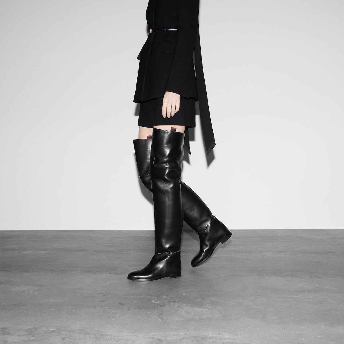 Gucci Slim Horsebit Knee High Boots - 5