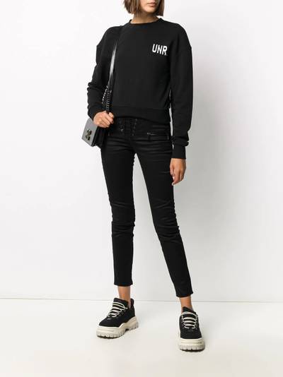 Unravel lace-up cropped jeans outlook