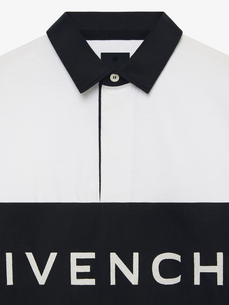 RUGBY POLO SHIRT IN EMBROIDERED JERSEY 5