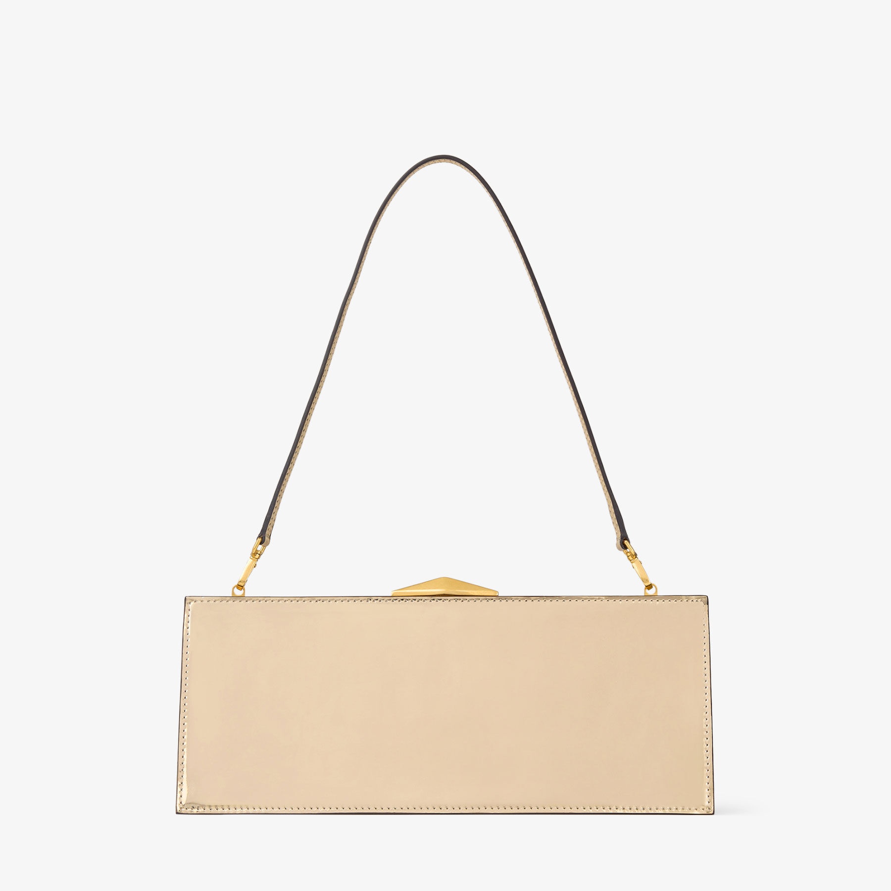 Diamond Cocktail
Gold Mirror Leather Clutch - 5