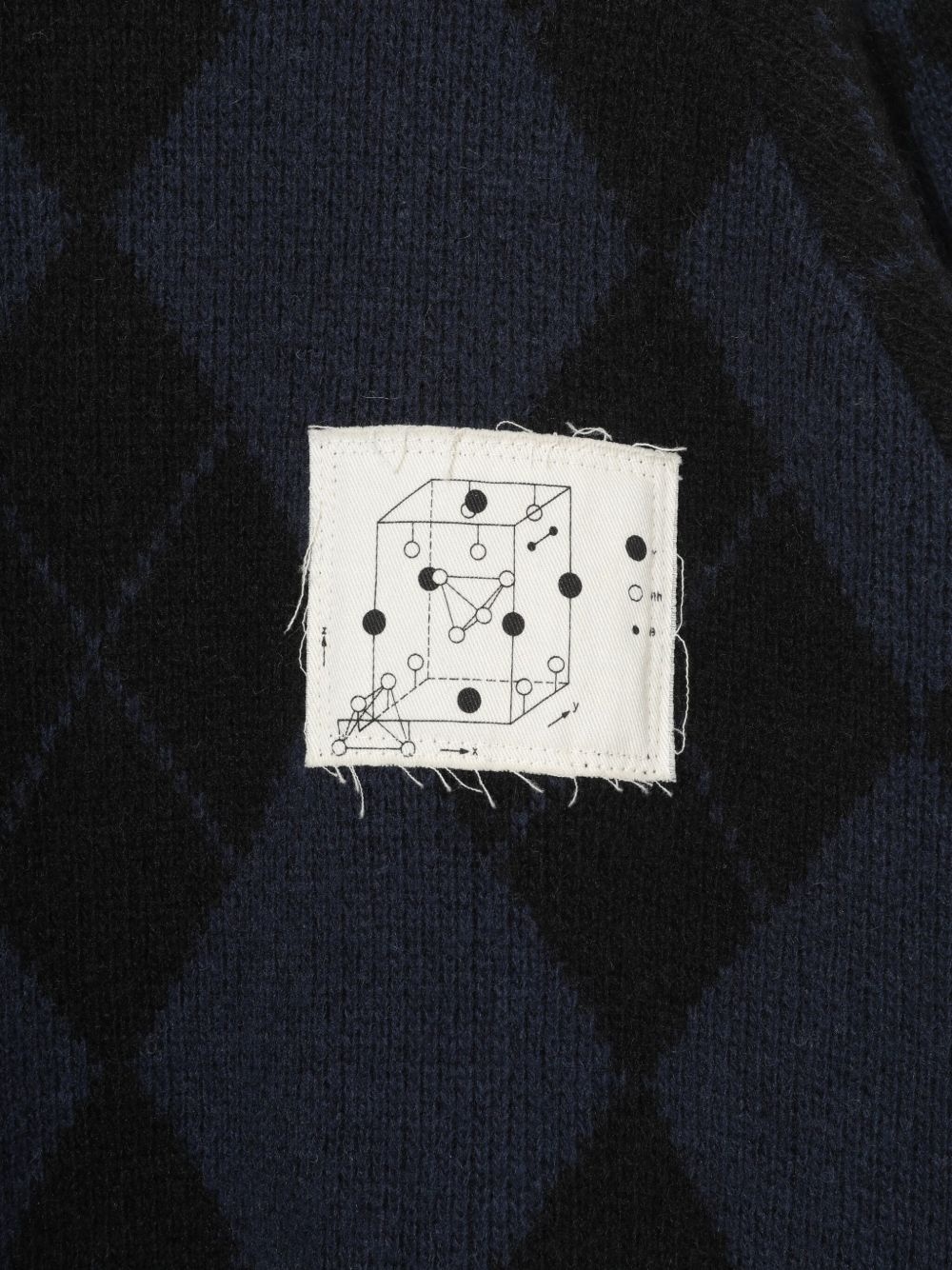 diamond-pattern cardigan - 2
