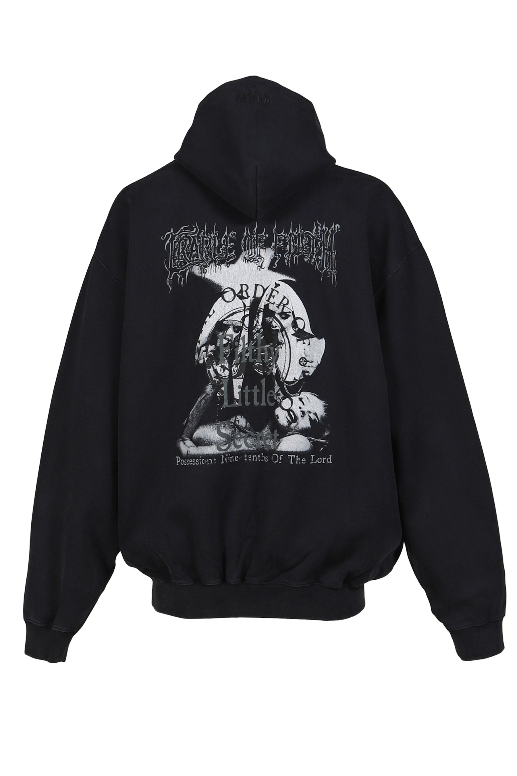 COF FILTHY SECRET OVERSIZED HOODIE / WASHED BLK - 7