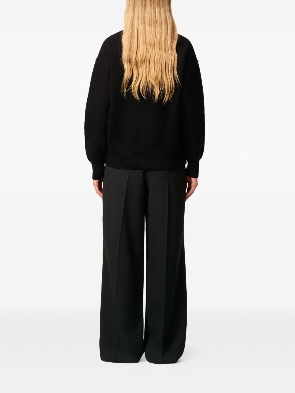 heart-intarsia funnel-neck sweater - 5