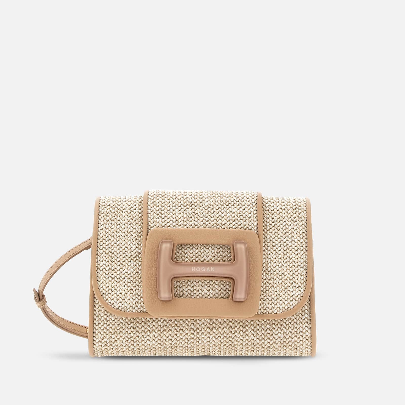 Hogan H-Bag Crossbody Bag Beige Pink - 1