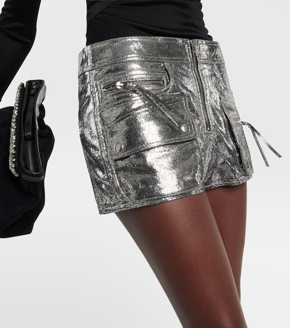 Coria low-rise leather shorts - 6