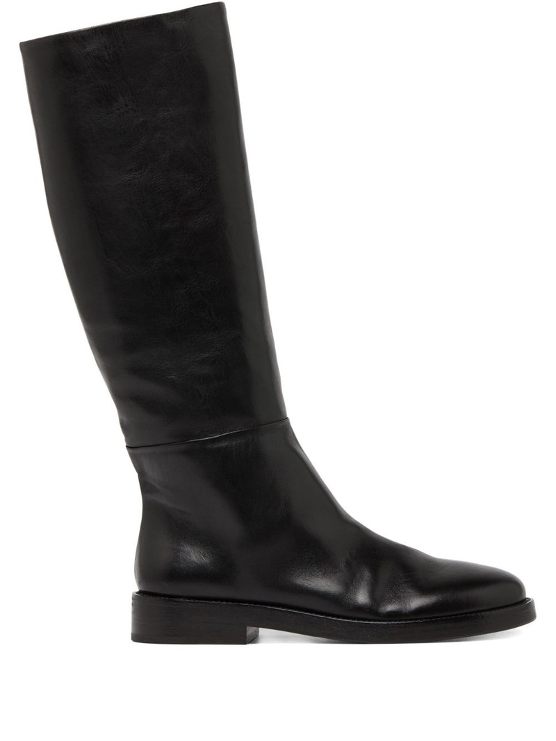 knee-high leather boots 1