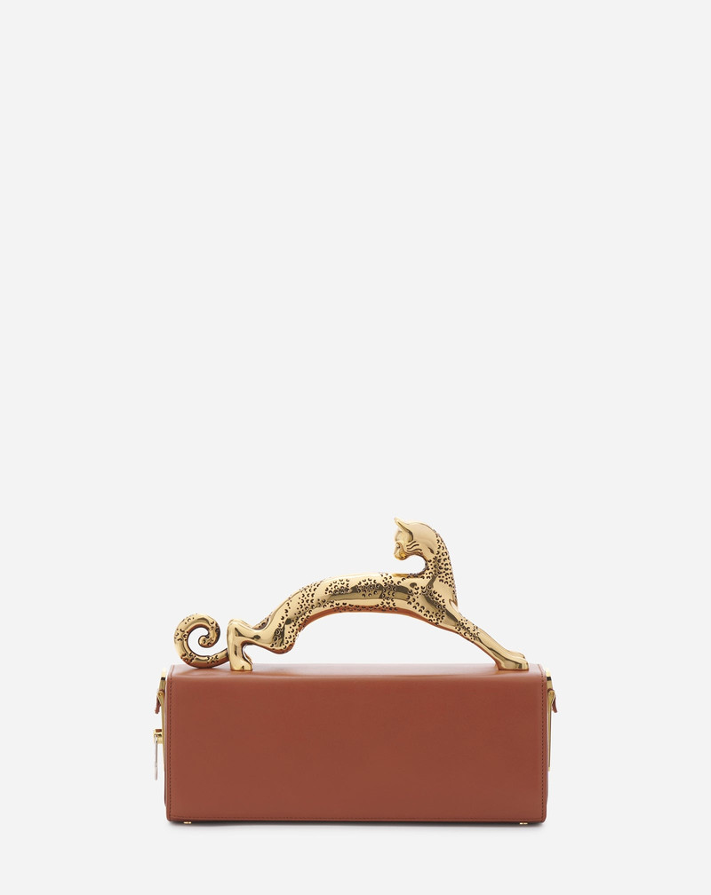 MEDIUM LEATHER PENCIL CAT BAG 3