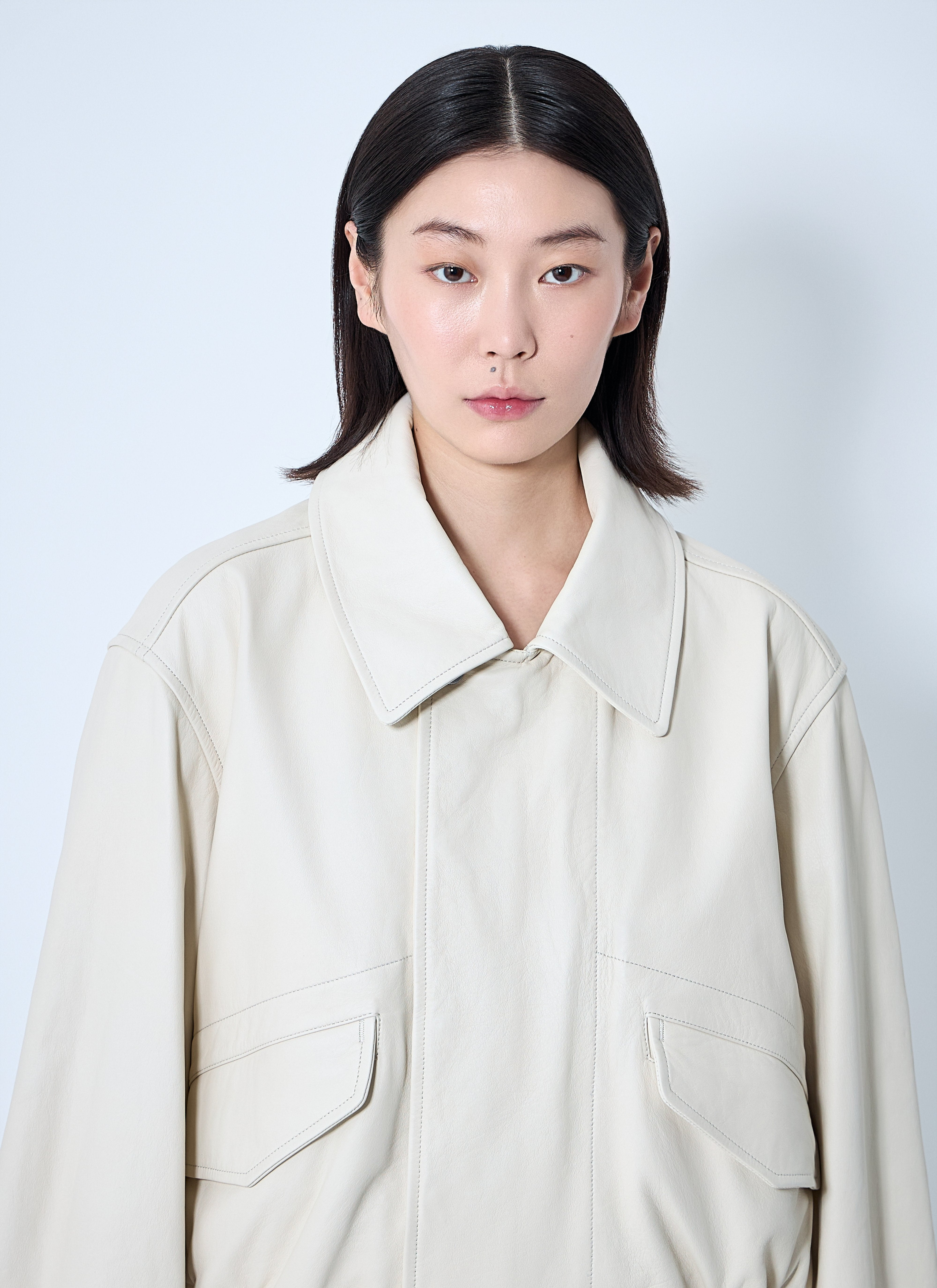 Lemaire Women Leather Blouson - 5