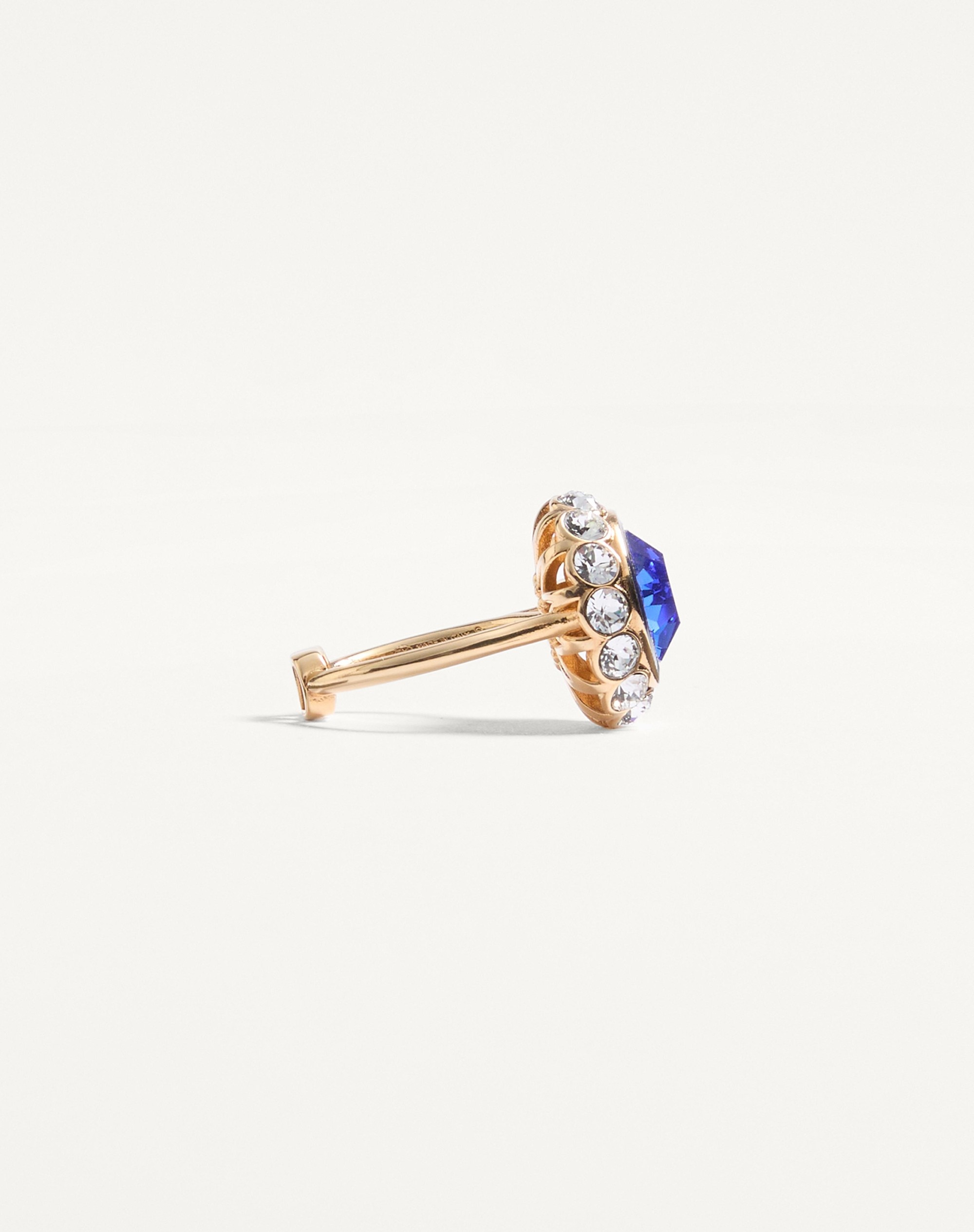 VLOGO SIGNATURE RING IN METAL, ENAMEL AND CRYSTALS - 3