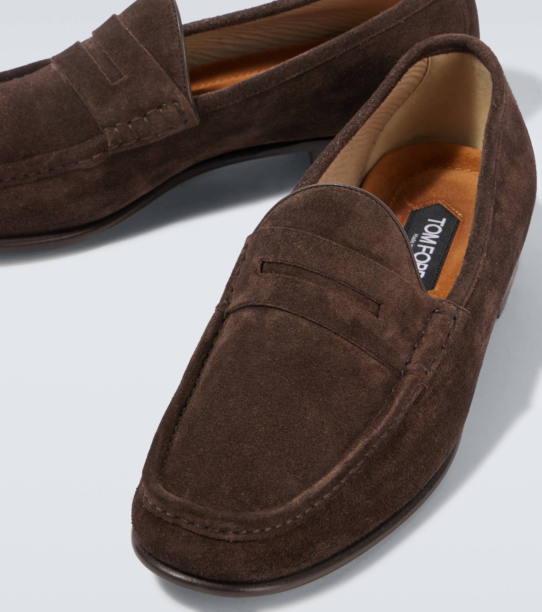 York suede penny loafers - 3