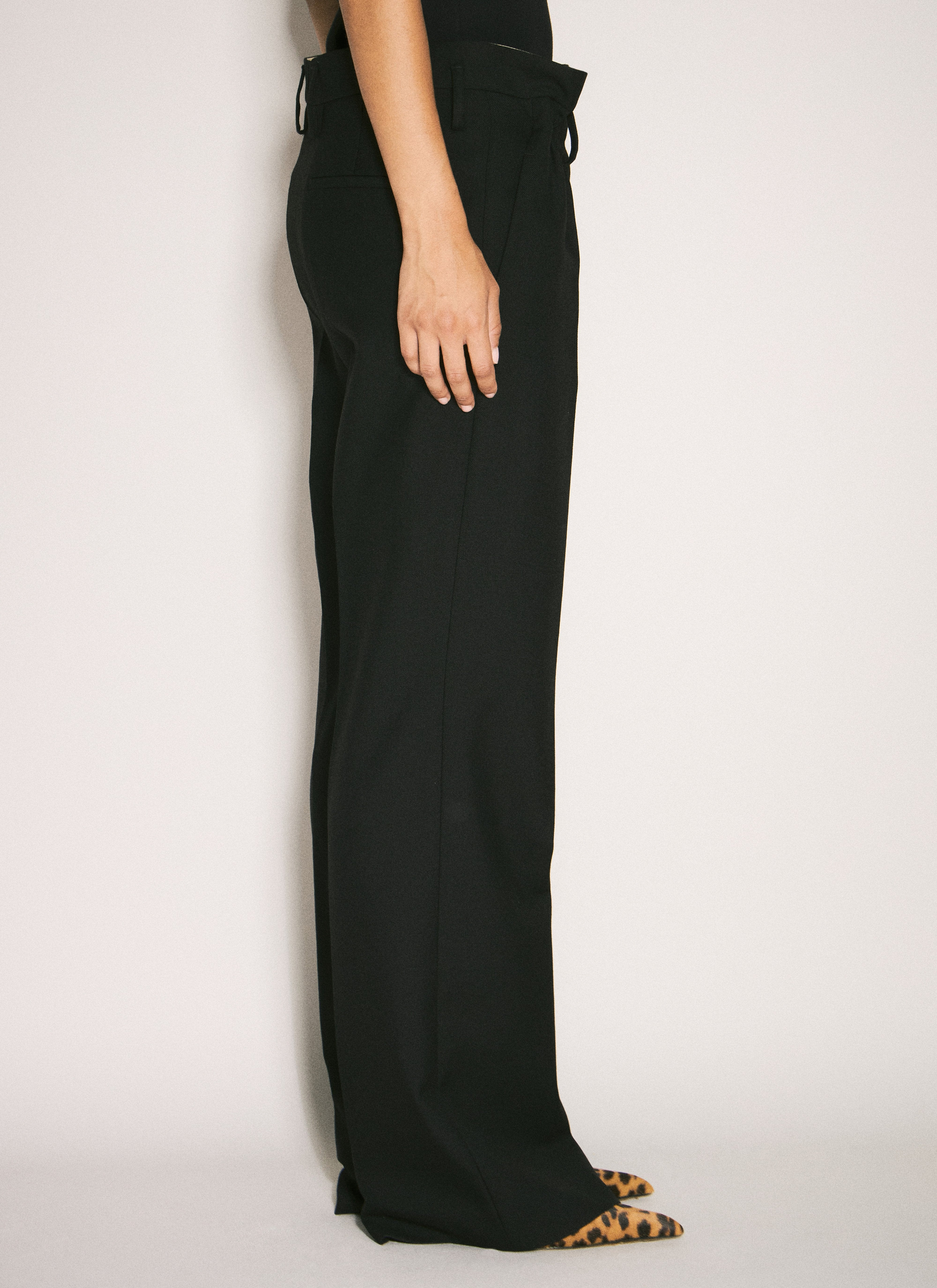 Prada Women Wool Gabardine Pants - 2