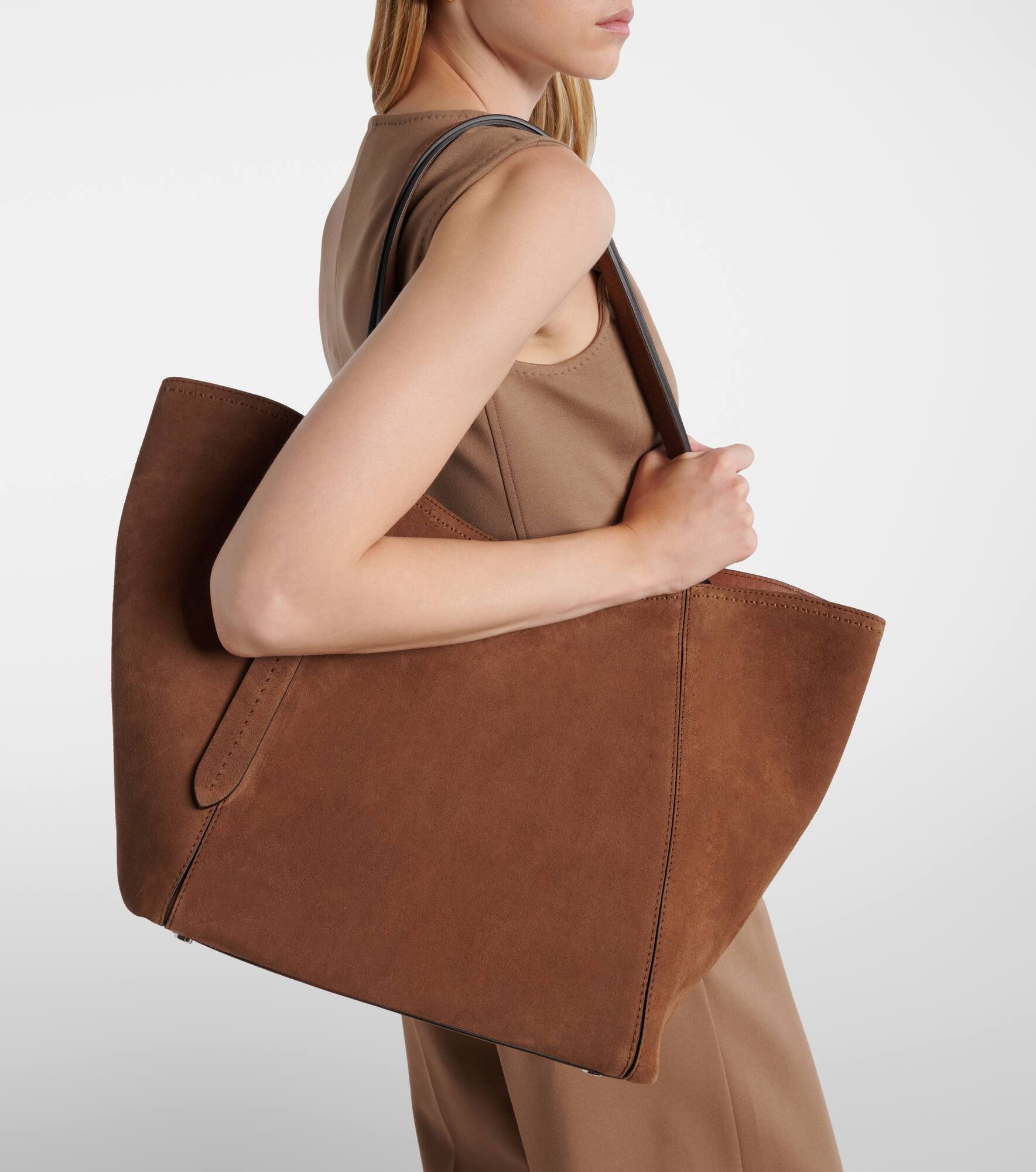 Archetipo Large suede tote bag - 2