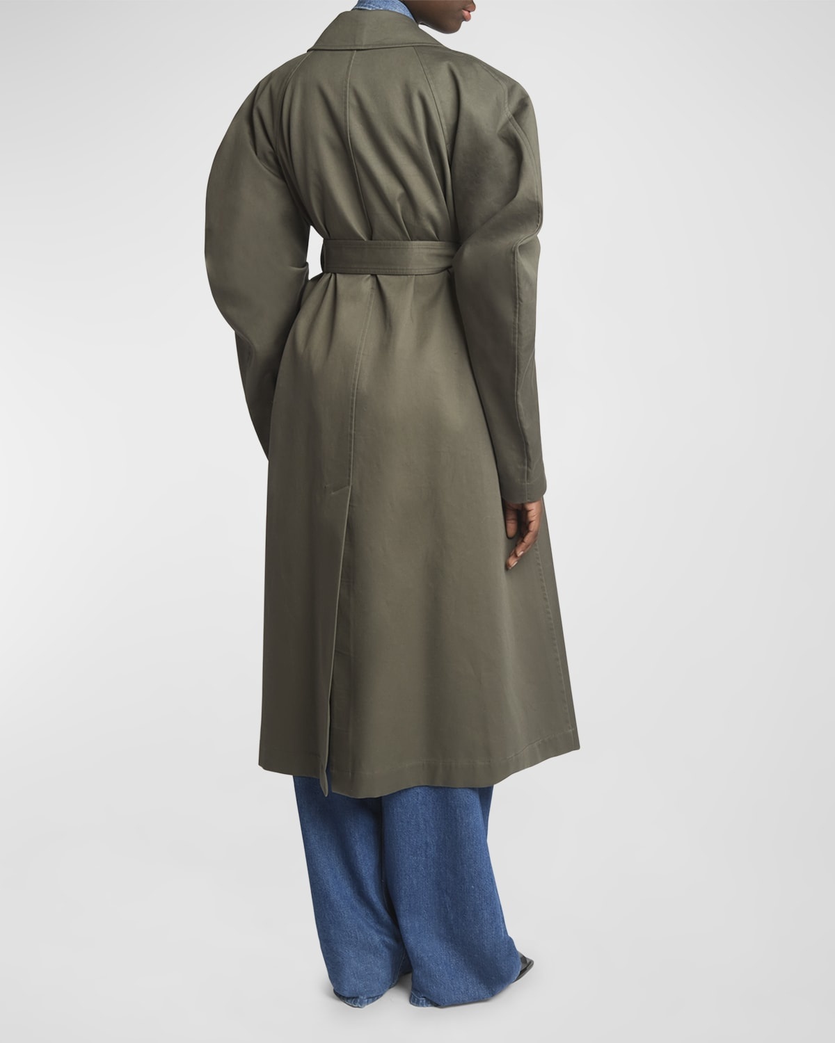 Loewe Circle Trench Coat with Belted Waist | neimanmarcus