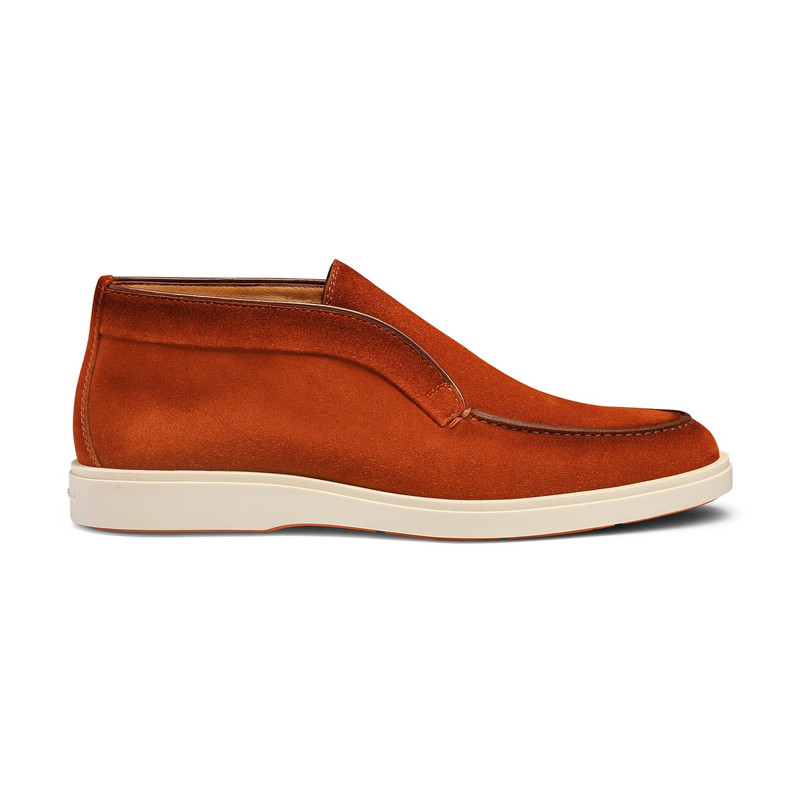Men's orange suede desert boot 1