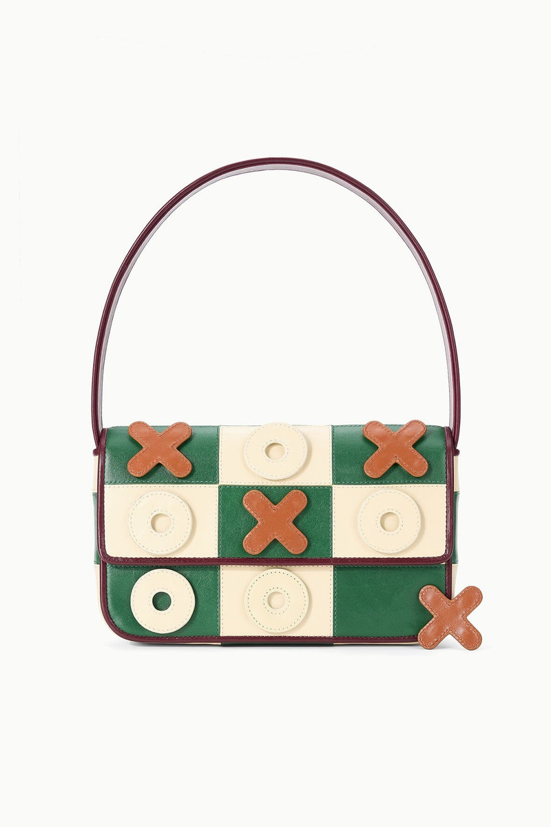 STAUD TOMMY LEATHER BAG TIC TAC TOE 3