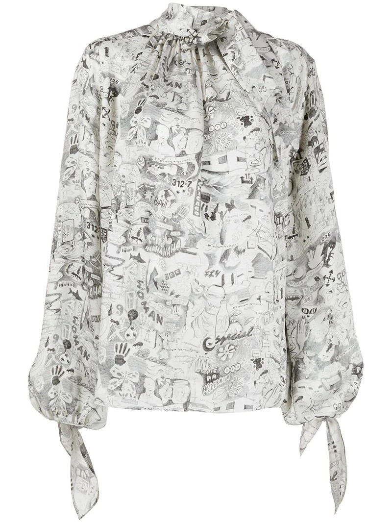 printed blouse 1