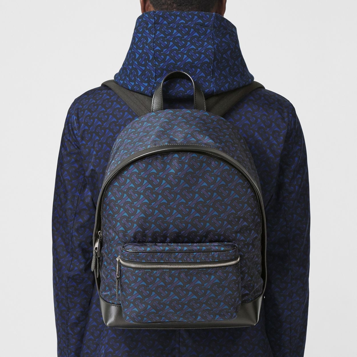 Monogram Print Nylon Backpack - 3