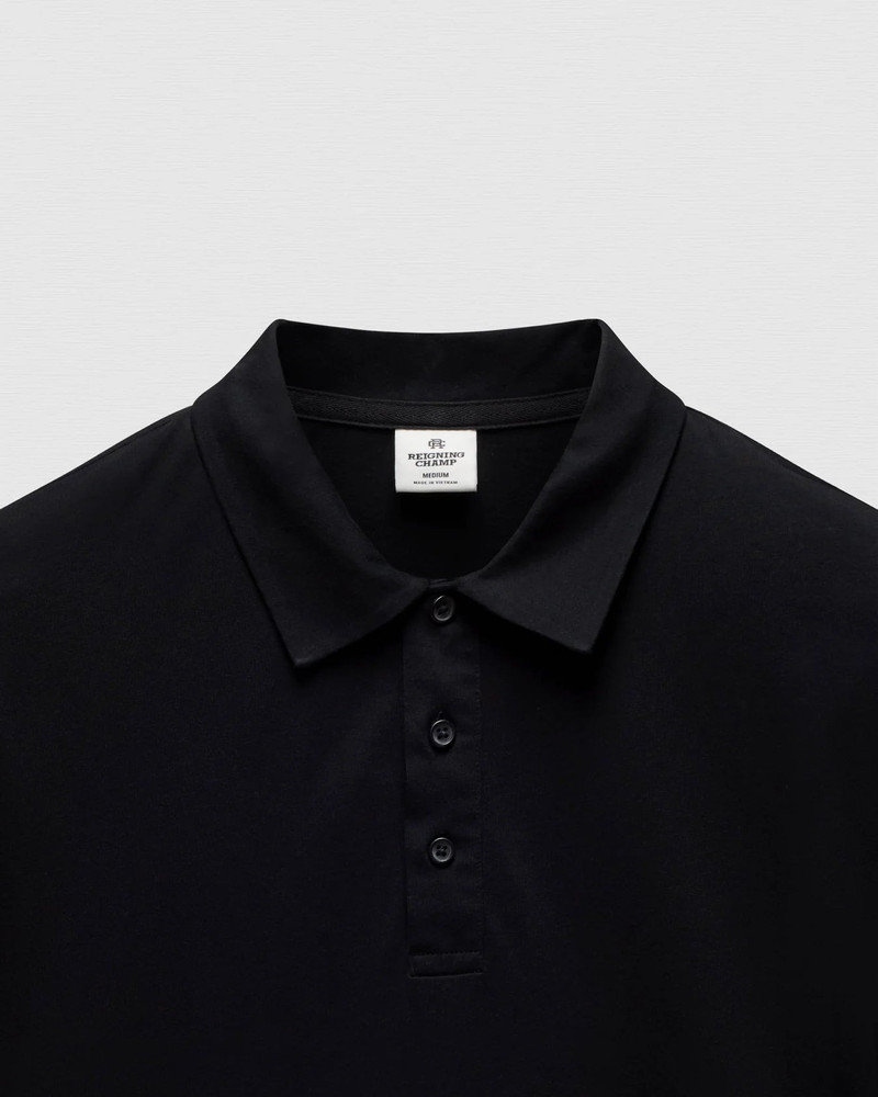 Reigning Champ RC Lightweight Jersey Standard Polo - Black outlook