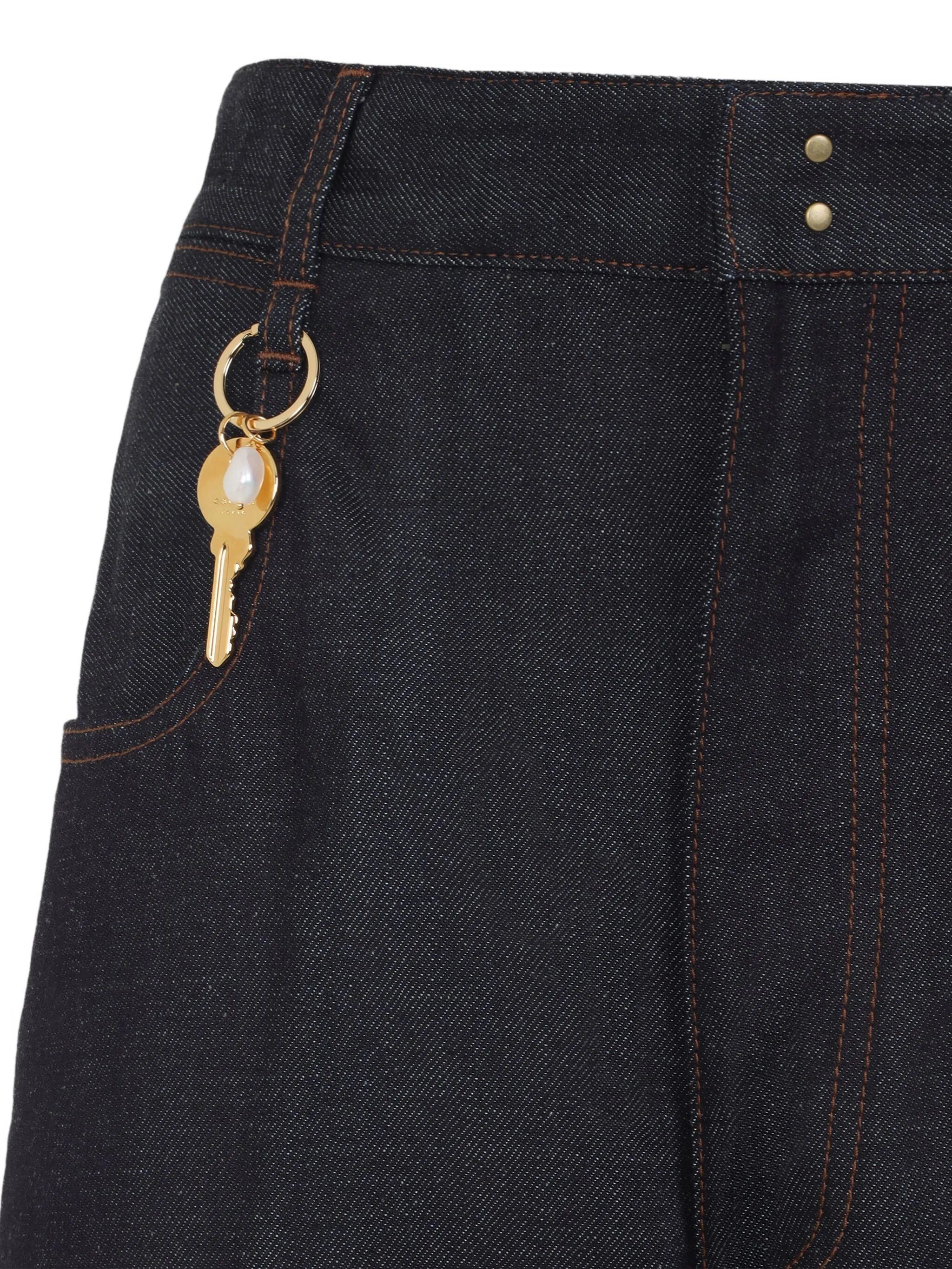 Carven Key-charm Cotton Jeans - 3
