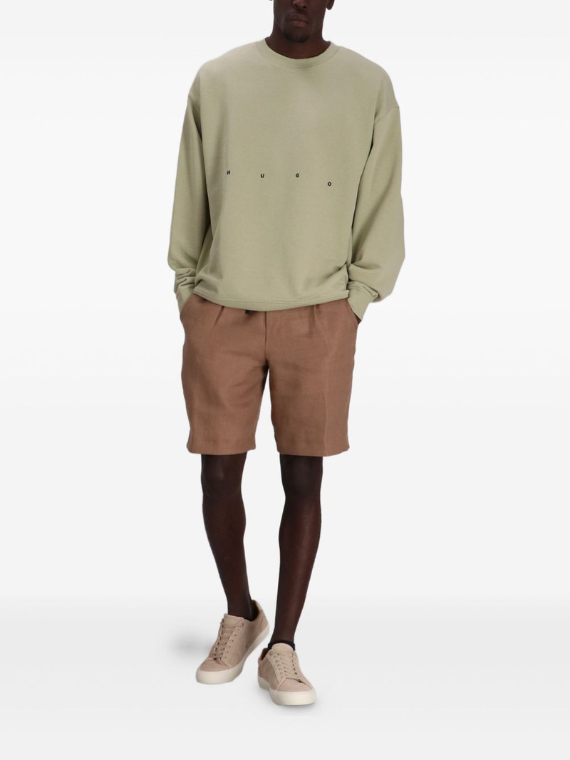 HUGO logo-embroidered sweatshirt outlook