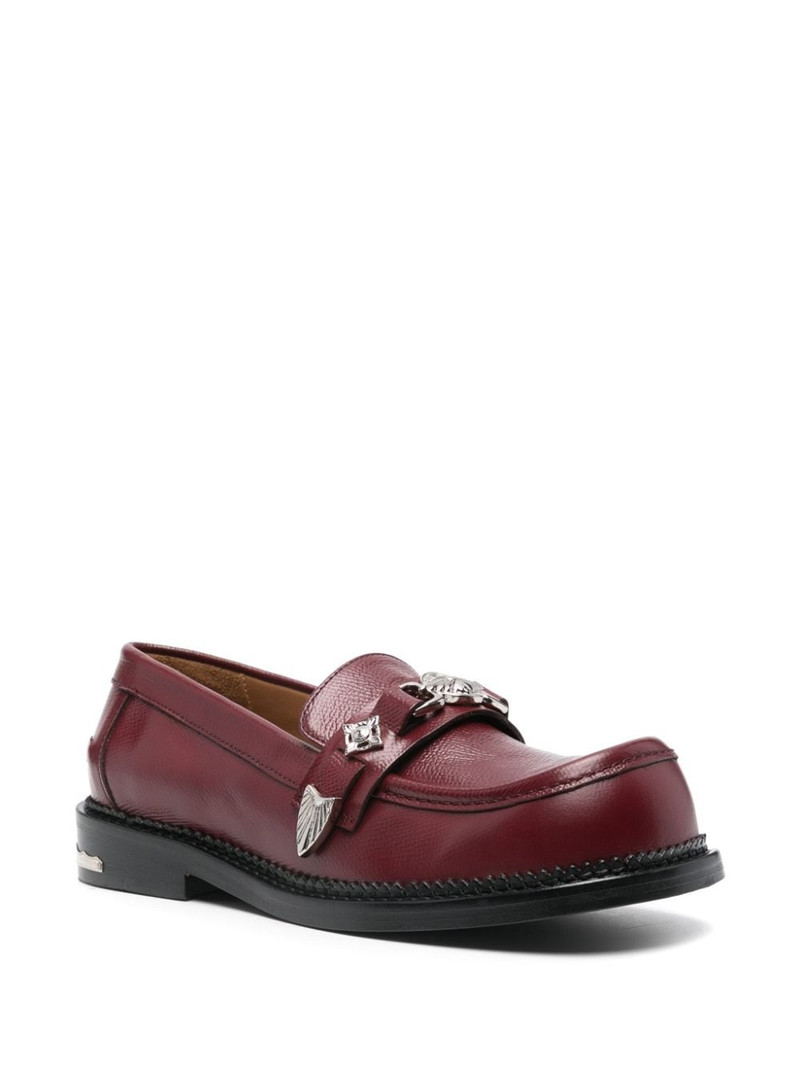 TOGA PULLA stud-embellished loafers outlook