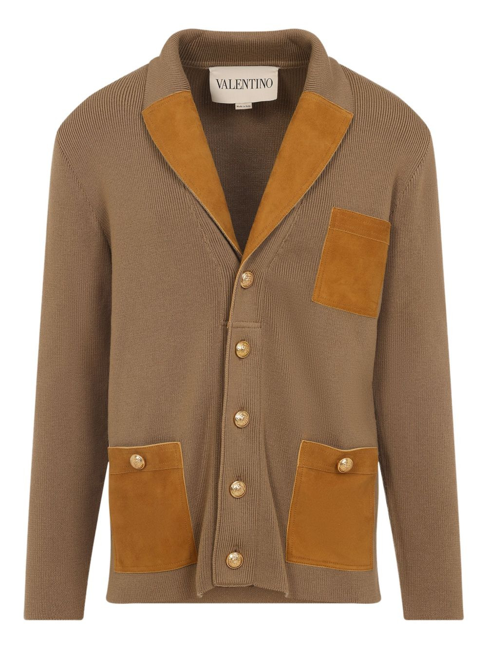 panelled cardigan - 3
