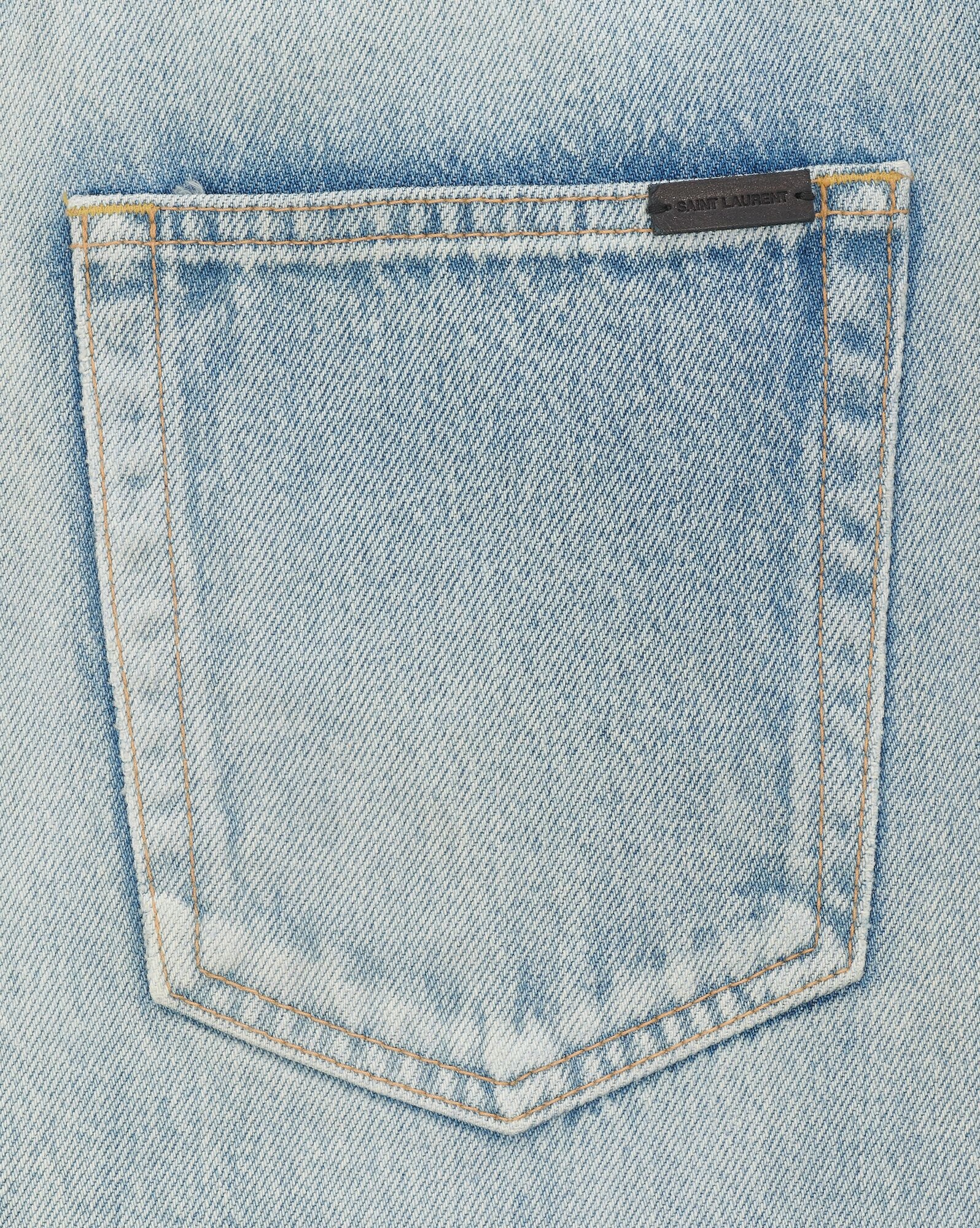 slim-fit jeans in santa monica blue denim - 4