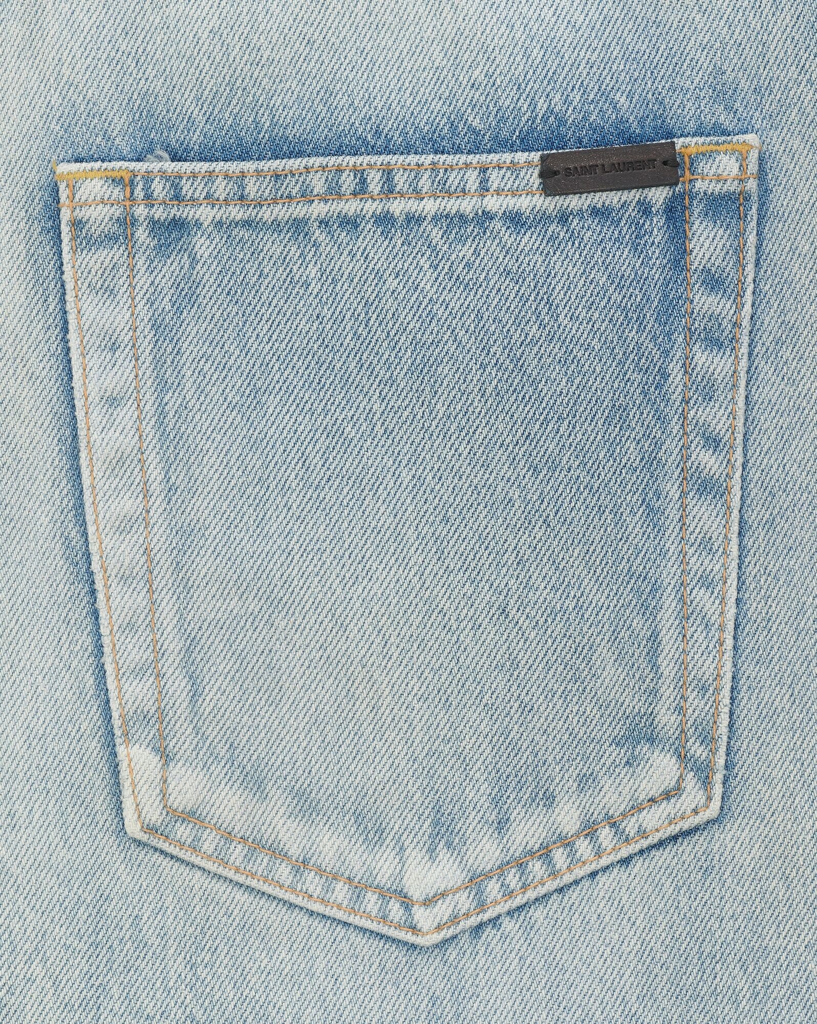 slim-fit jeans in santa monica blue denim - 4