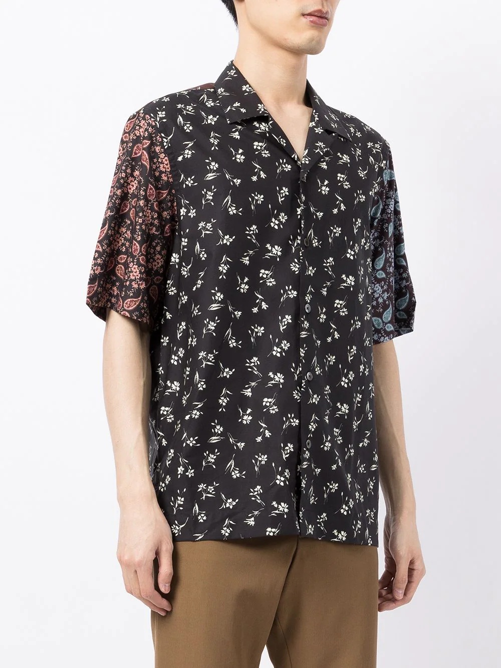 floral-print buttoned-up shirt - 3