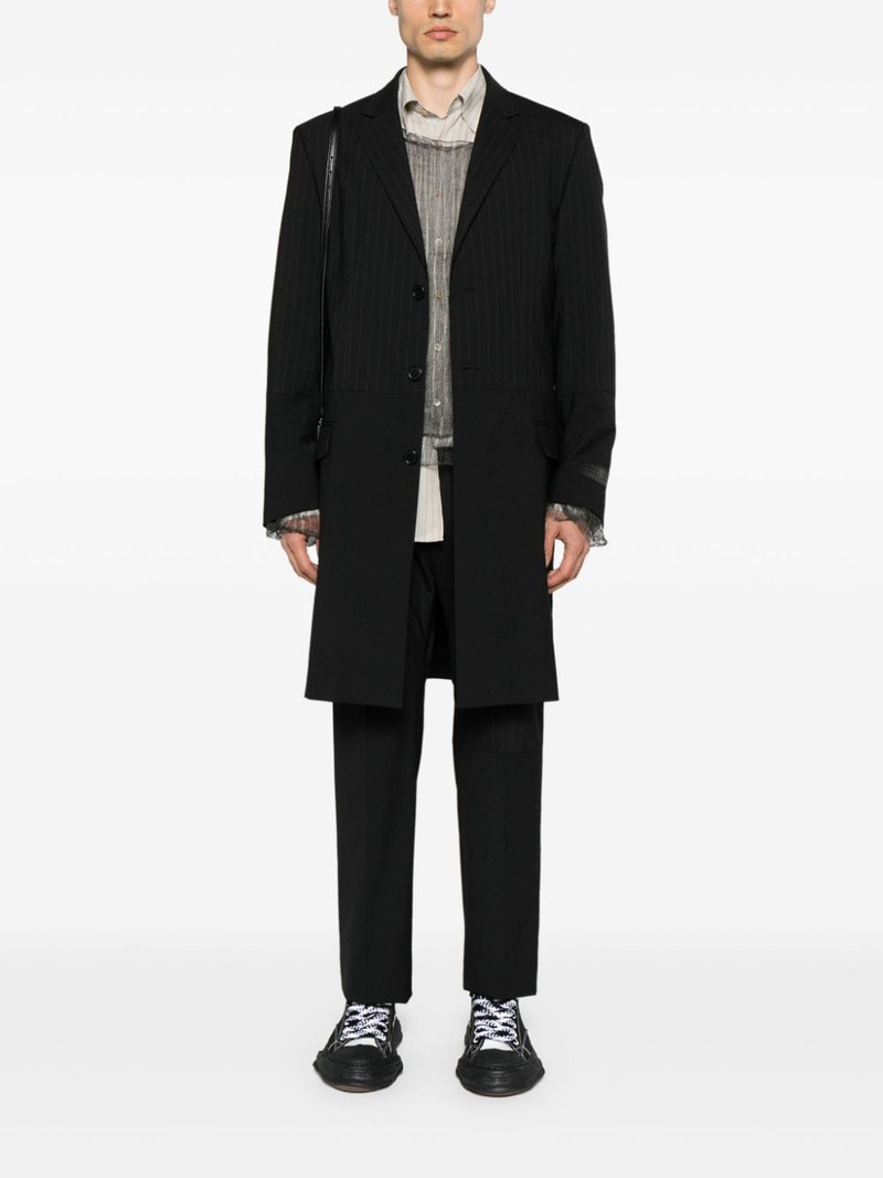 MM6 Maison Margiela panelled single-breasted coat outlook