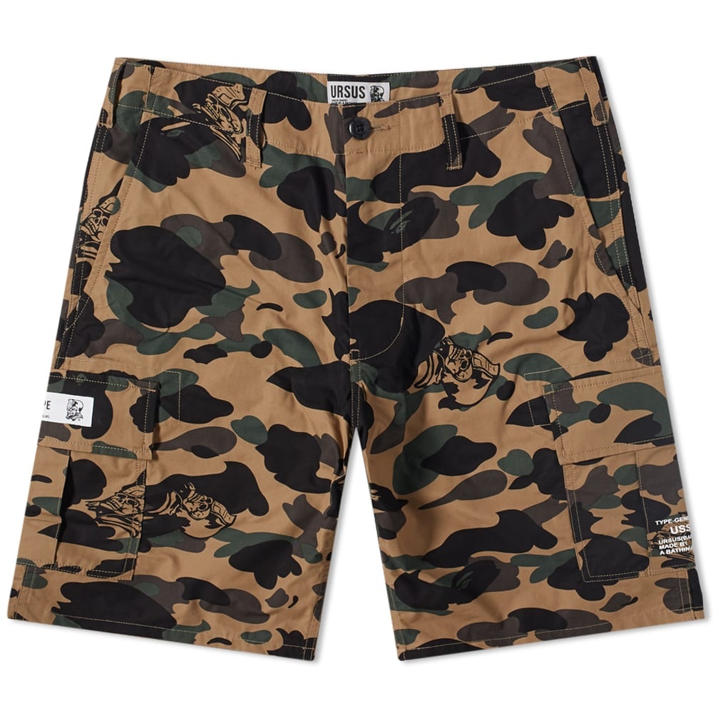 A Bathing Ape Ursus Military Short - 1