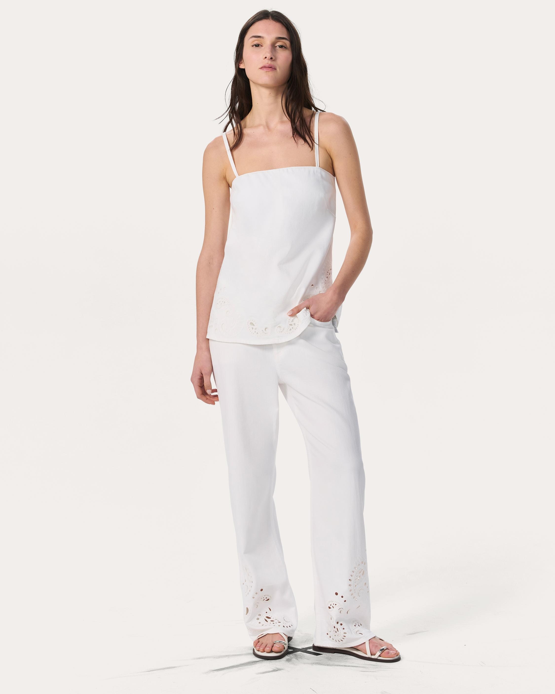 Aurora Denim Top
Ultra Featherweight in White Eyelet - 3