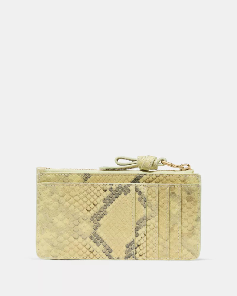 Loop Snake Embossed Zip Card Case 4