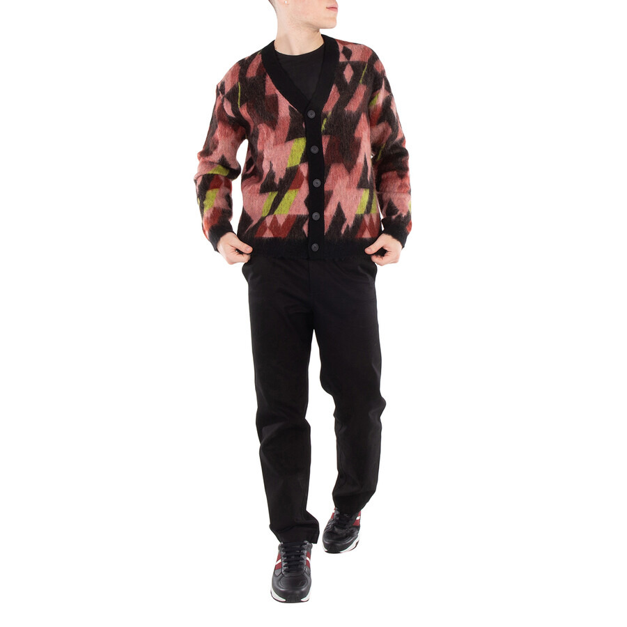 Maison Kitsune Graphic Motif Jacquard Mohair Cardigan - 4