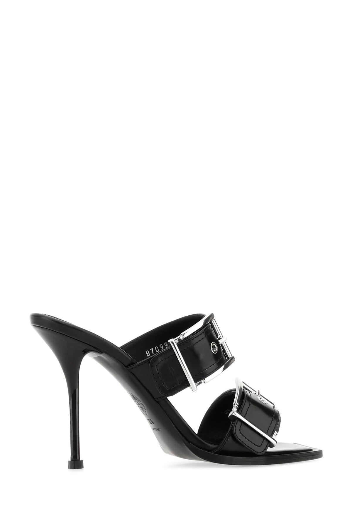 サンダル・ミュール alexander mcqueen FW23 PUNK SANDAL. (757494_WIEA11081) Alexander Mcqueen New Ivory Leather Punk Ankle Strap Sandals