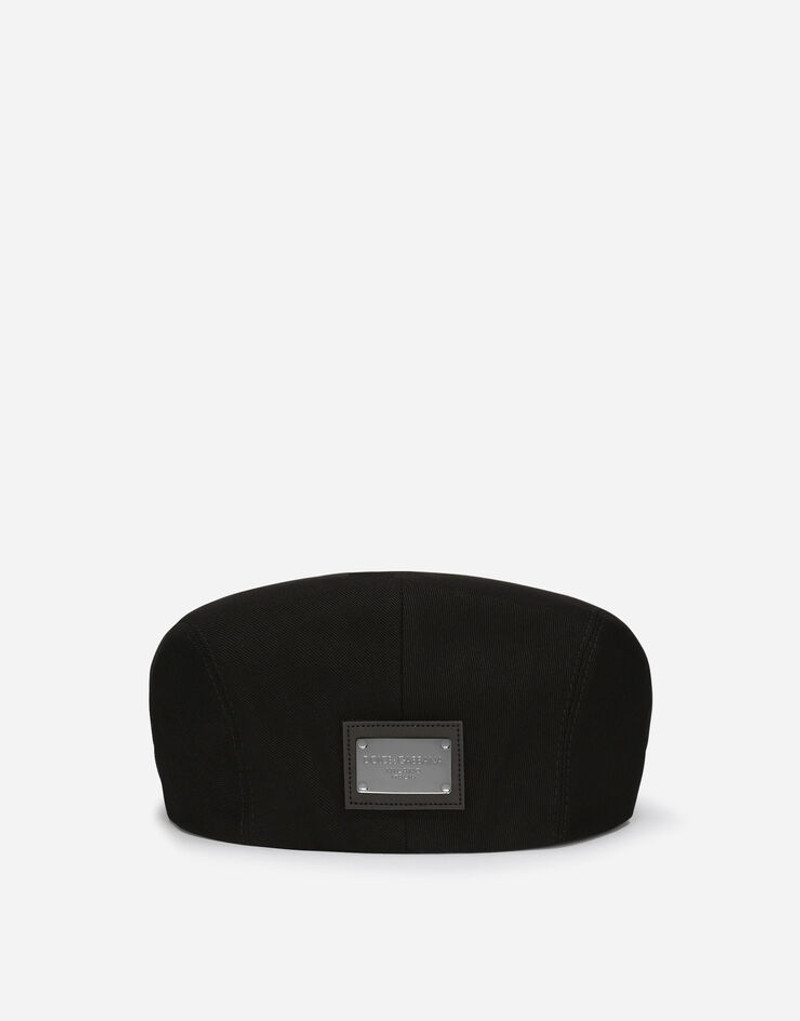 Dolce & Gabbana Cotton twill flat cap with logo tag outlook