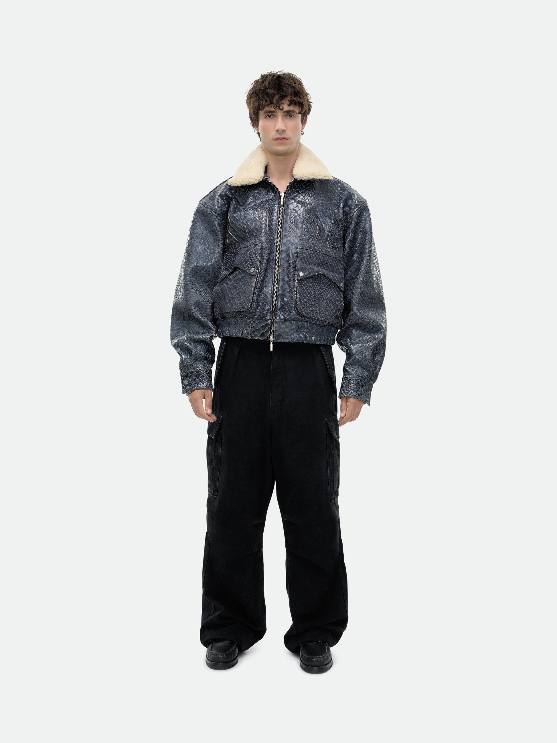 BLUE CROCODILE PILOT JACKET - 2