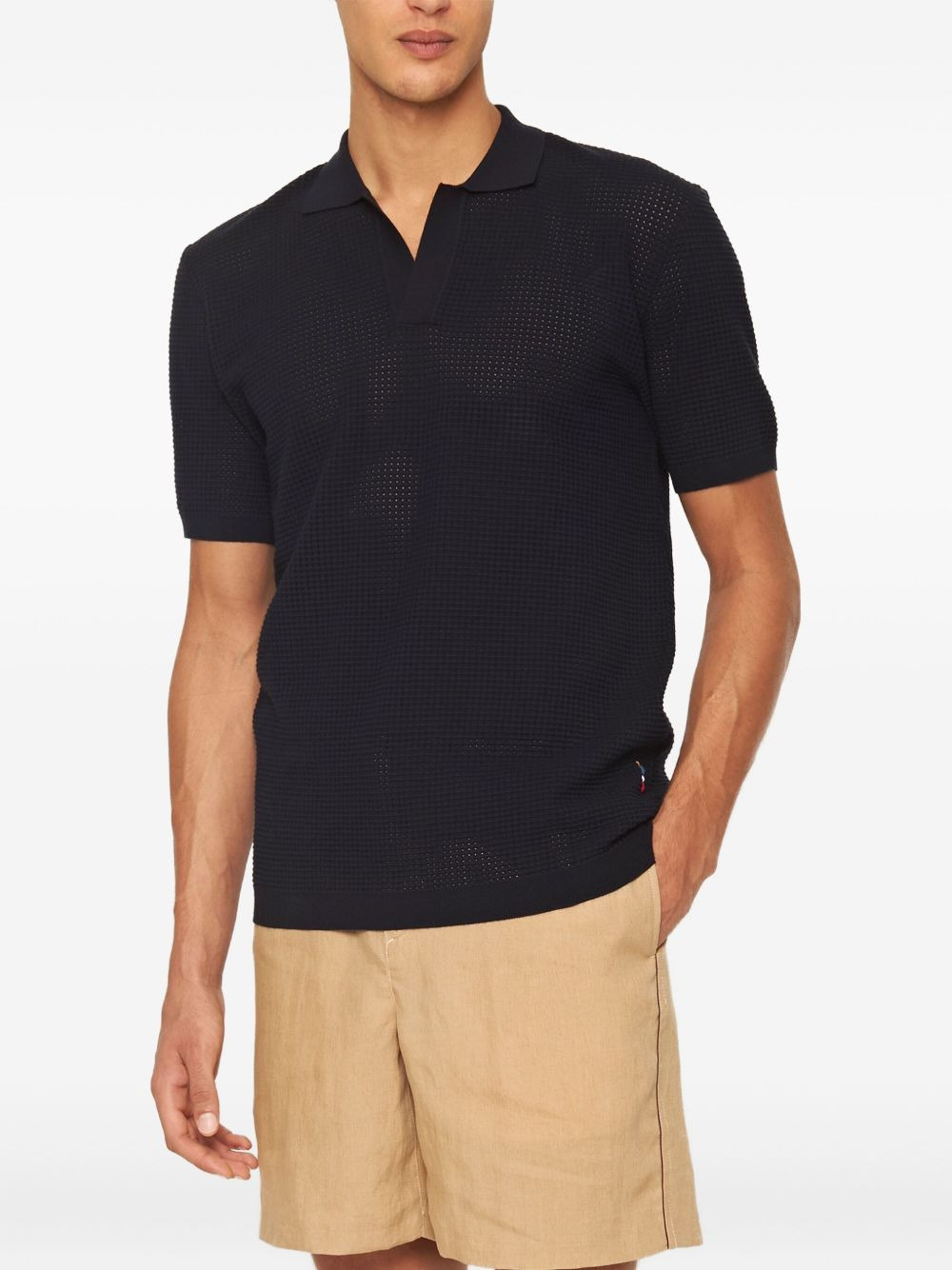 V-neck polo shirt - 2