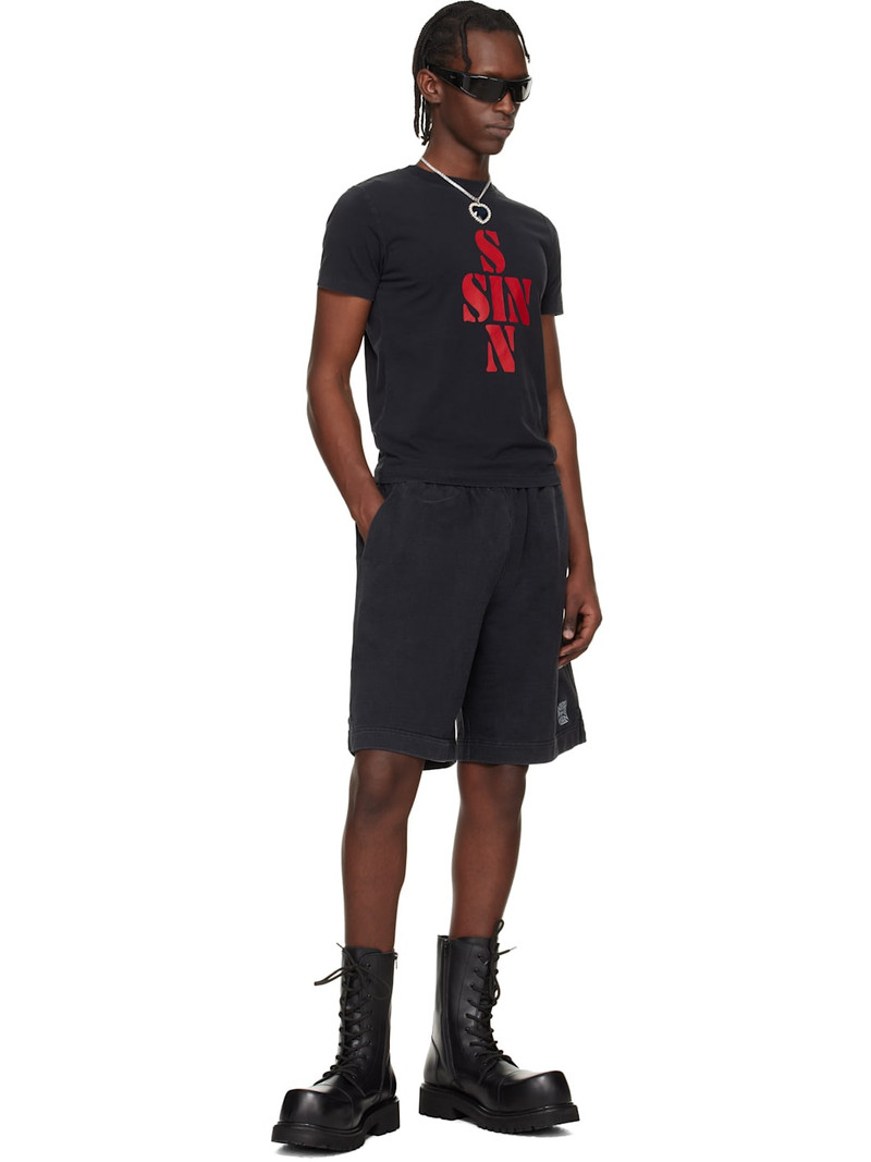VETEMENTS Black Sins Fitted T-shirt outlook