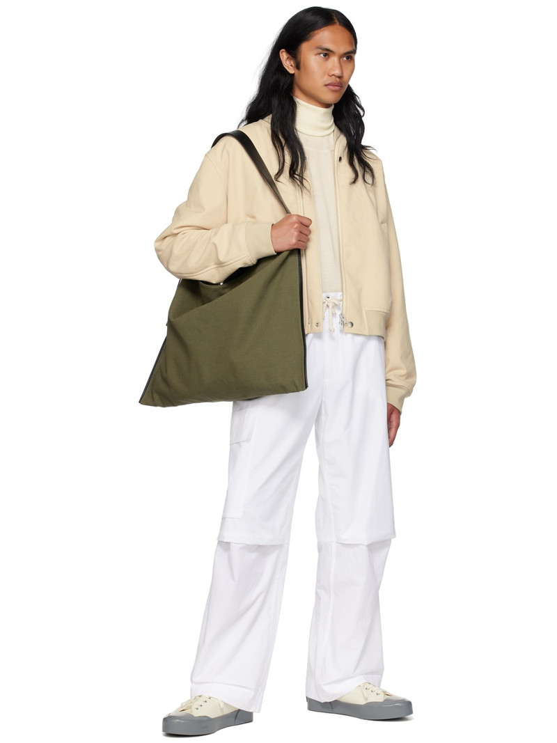 Jil Sander White & Gray Low-Top Sneakers outlook