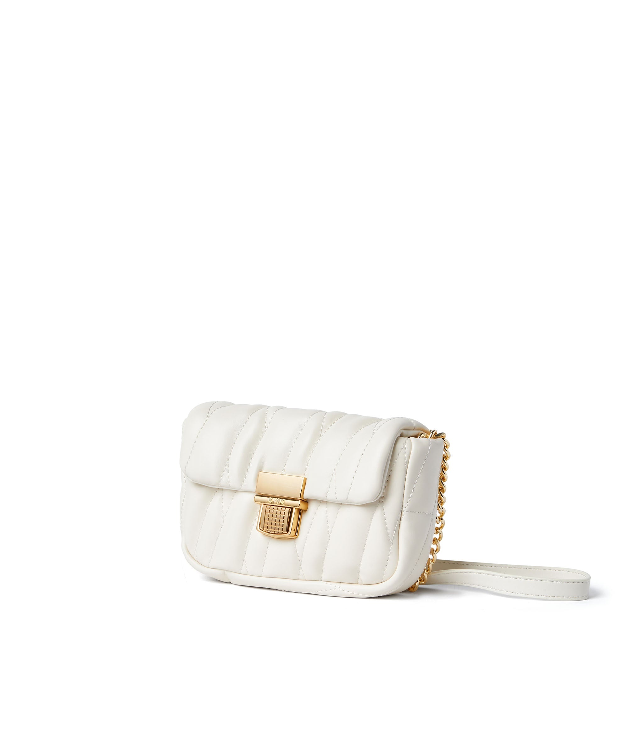 Quilted puffer handbag with snap - 3