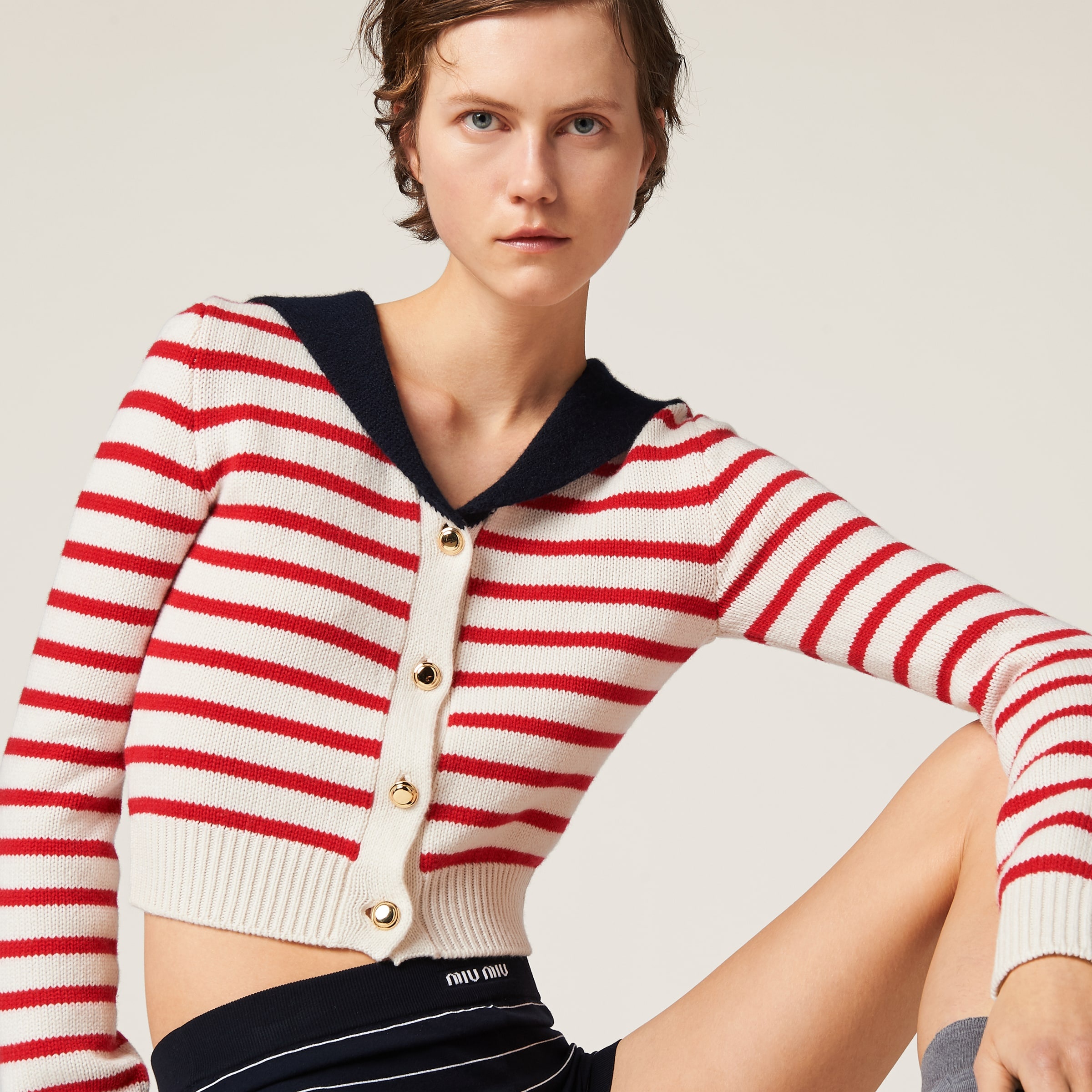 Cashmere knit cardigan - 4