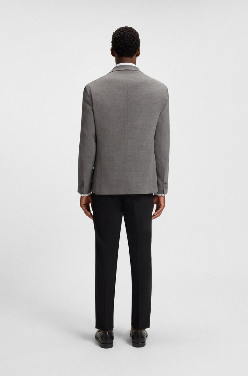 PATTERNED SLIM-FIT JACKET IN COMFORT-STRETCH CLOTH 4