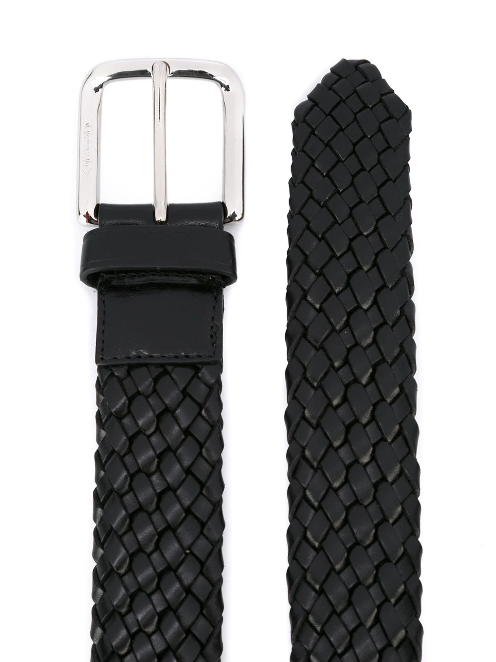 square buckle woven belt - 2