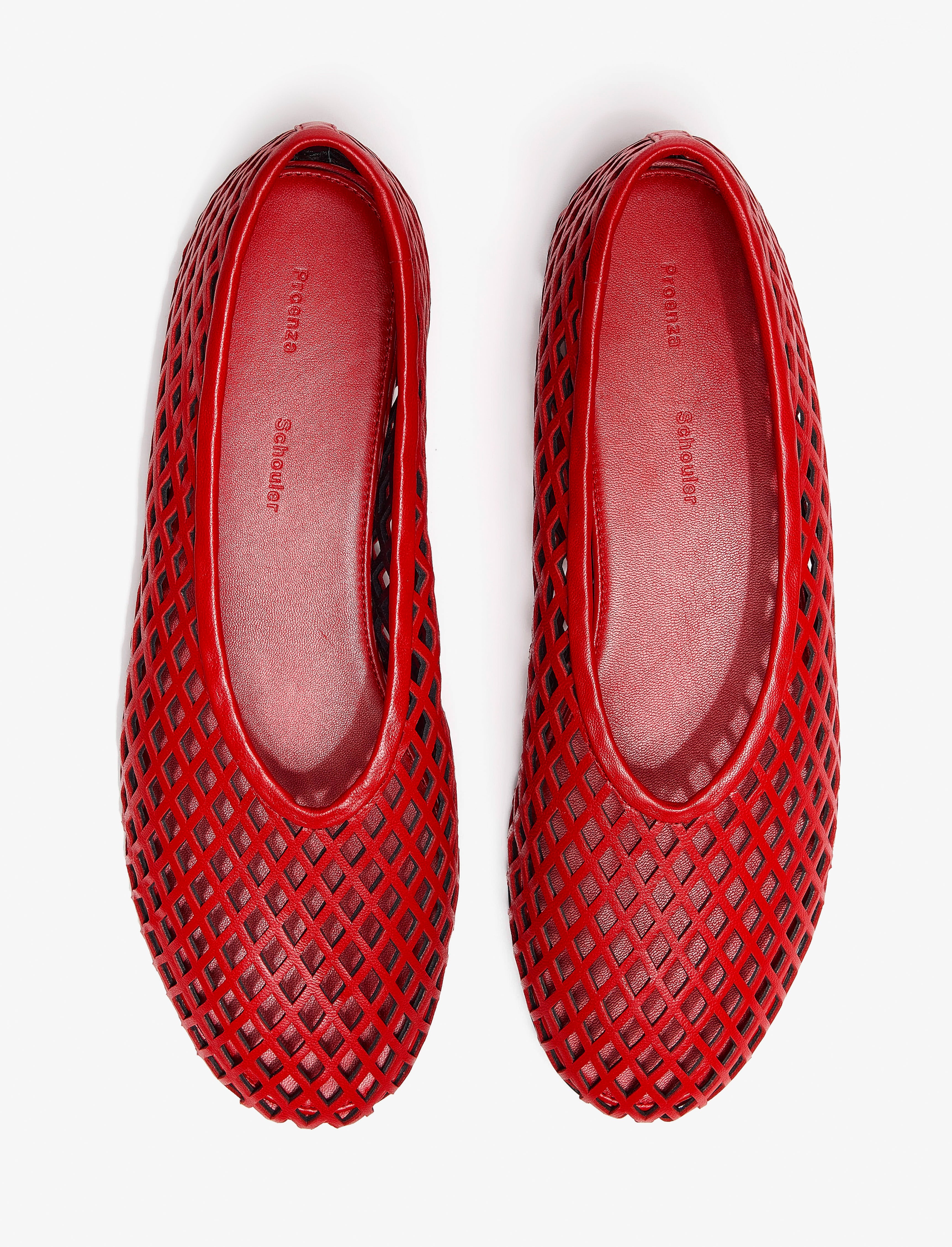 Tee Perforated Ballerina Flats - 3