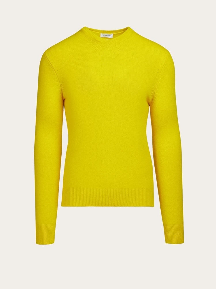 SLIM FIT V-NECK SWEATER - 1