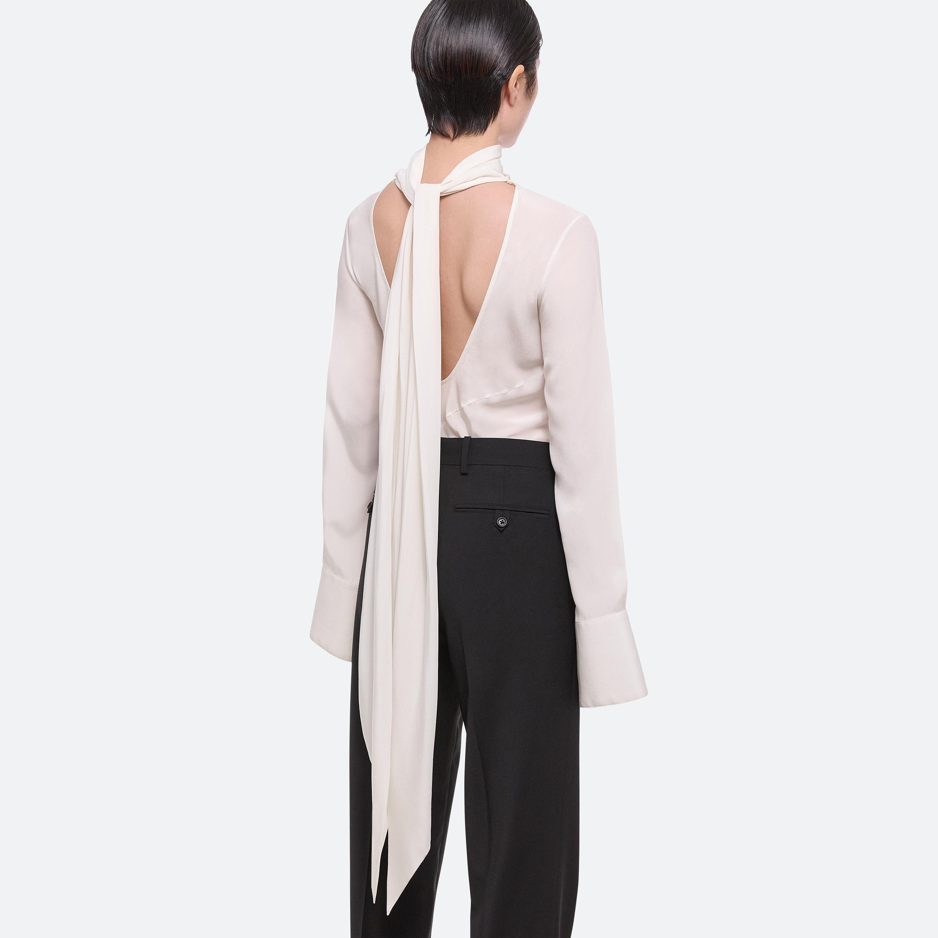 SCARF SILK BLOUSE - 6