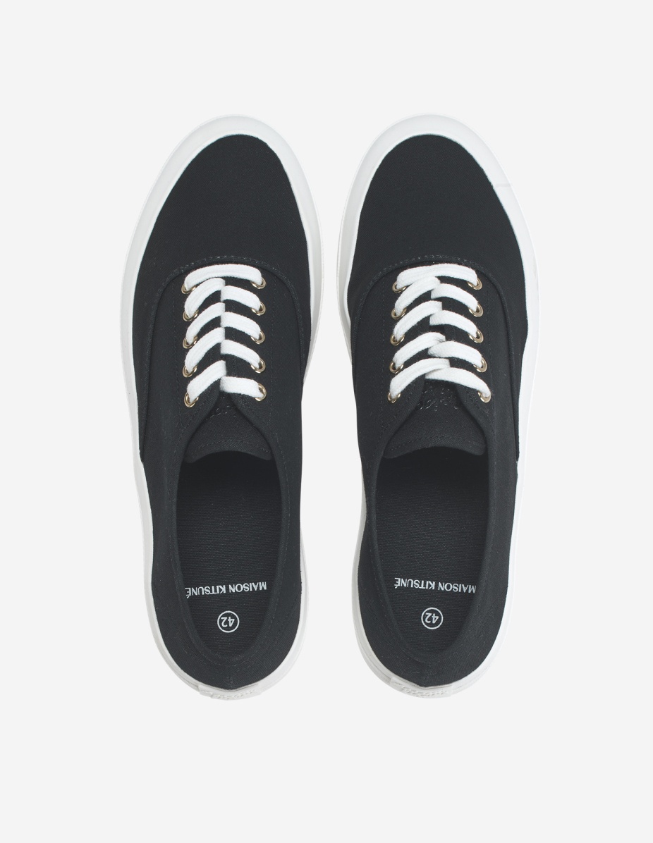 CANVAS LACE-UP SNEAKERS - 4